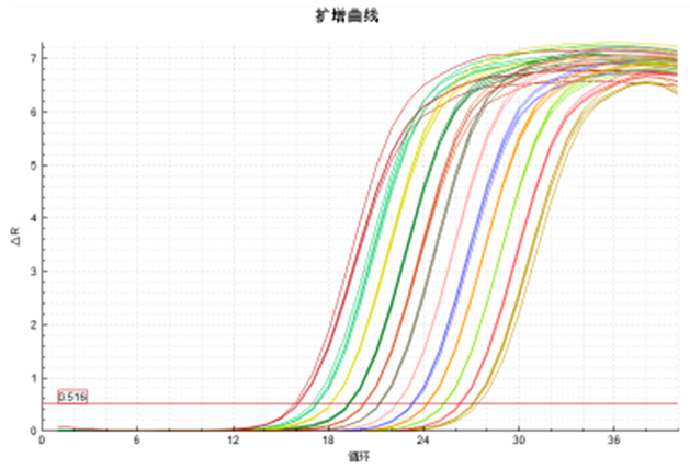 图1--10ul，2倍稀释4个重复