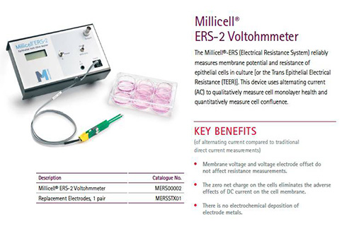 美国 Millipore Millicell ERS-2细胞电阻仪
