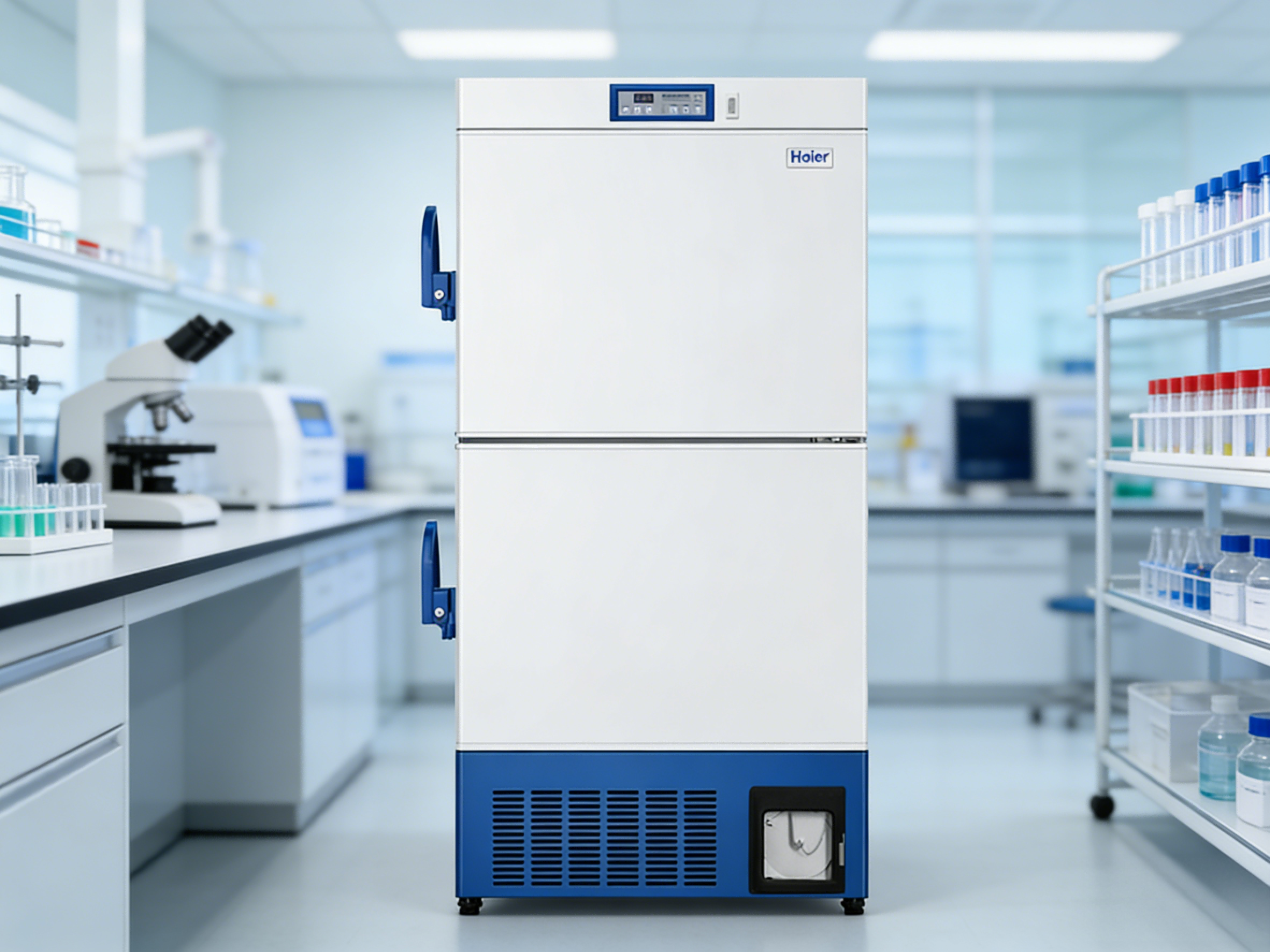 海尔DW-40L528D -40℃低温保存箱 531L大容量 双门立式 血浆试剂保存箱