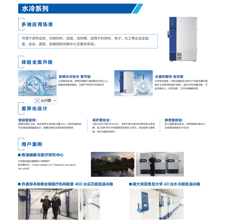 海尔水冷系列冰箱