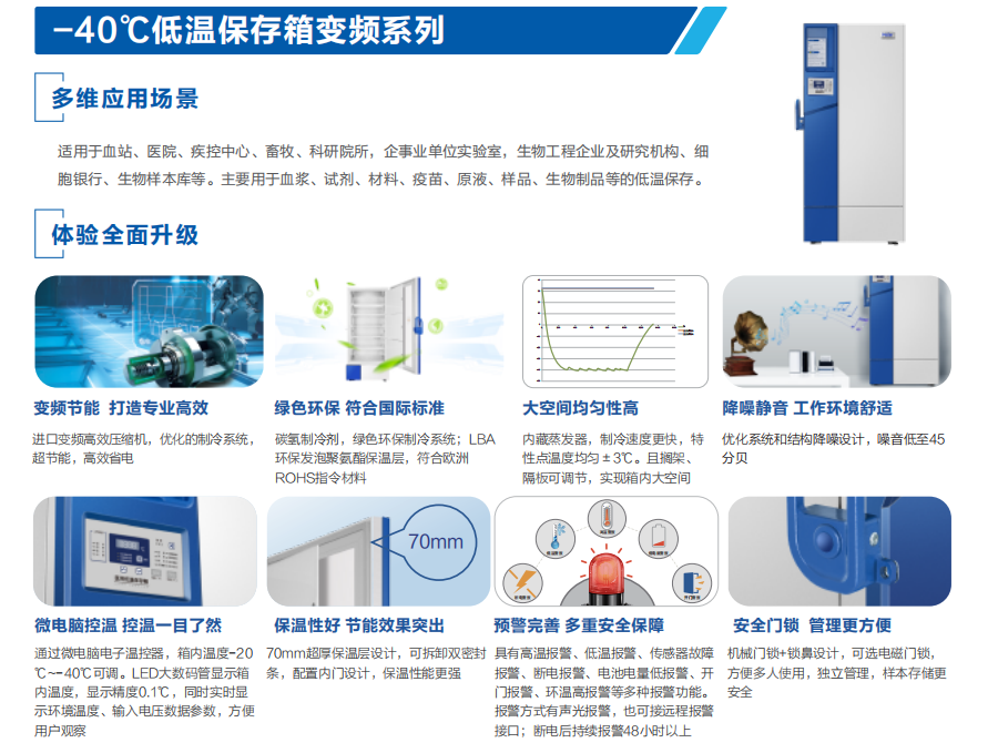 海尔-40度低温冰箱