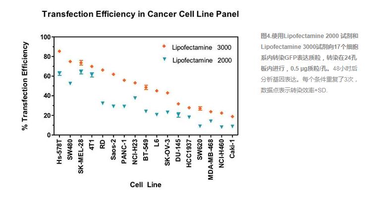 Lip 3000脂质体转染试剂与<i style='color:red'>lipofectamine</i>2000的区别是什么